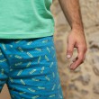 Zomerpyjamashort voor heren PLUMES