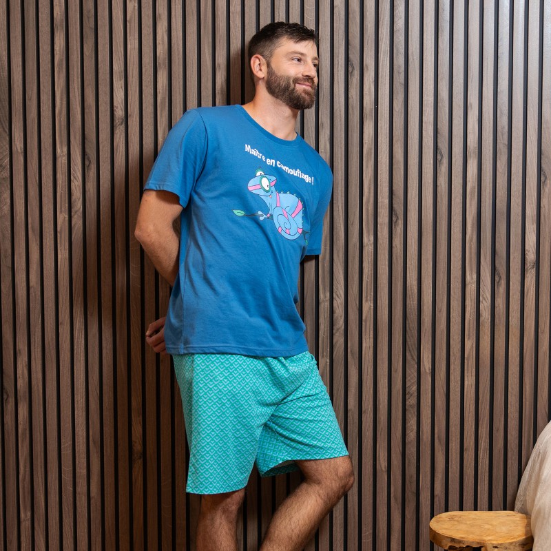 PYJAMA homme jersey CAMELEON court