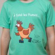 PYJAMA femme jersey Plumes court