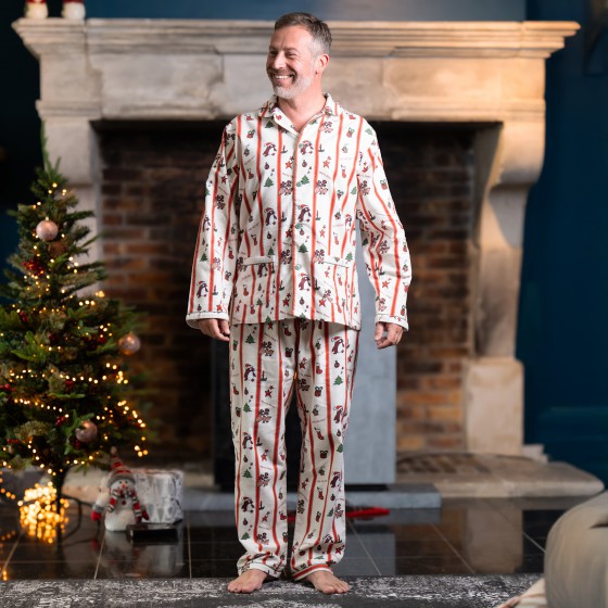 Pyjama flanelle homme Merry Xmas