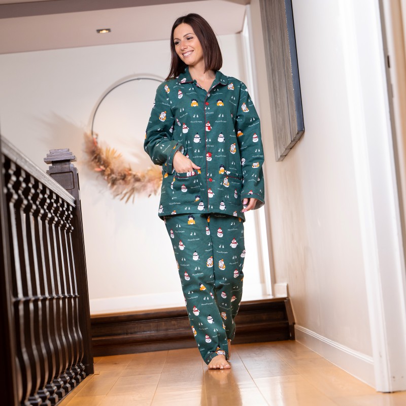 Flanellen pyjama voor dames FLOCONFORTABLE