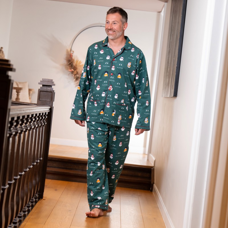 Flanellen pyjama voor heren FLOCONFORTABLE