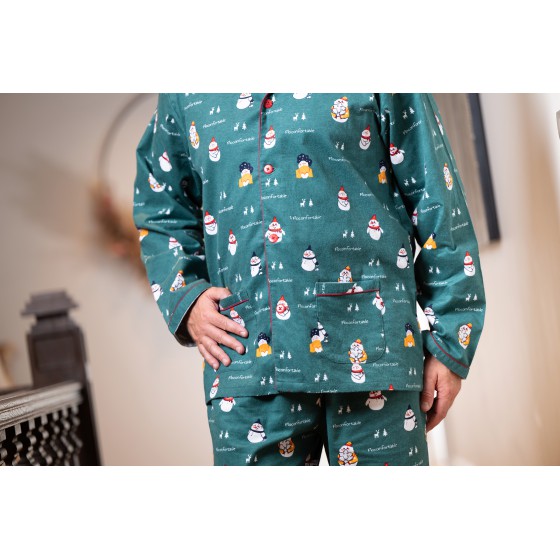 Flanellen pyjama voor heren FLOCONFORTABLE