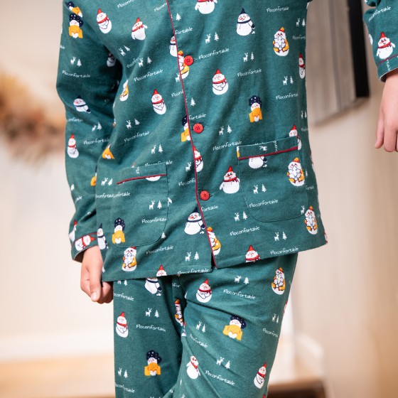 Flanellen pyjama voor kinderen FLOCONFORTABLE