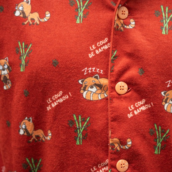 Flanellen pyjama voor heren COUP de BAMBOU