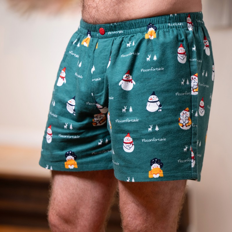 CALECON/BOXER flanelle homme FLOCONFORTABLE