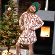Chemise de nuit flanelle fille Merry Xmas