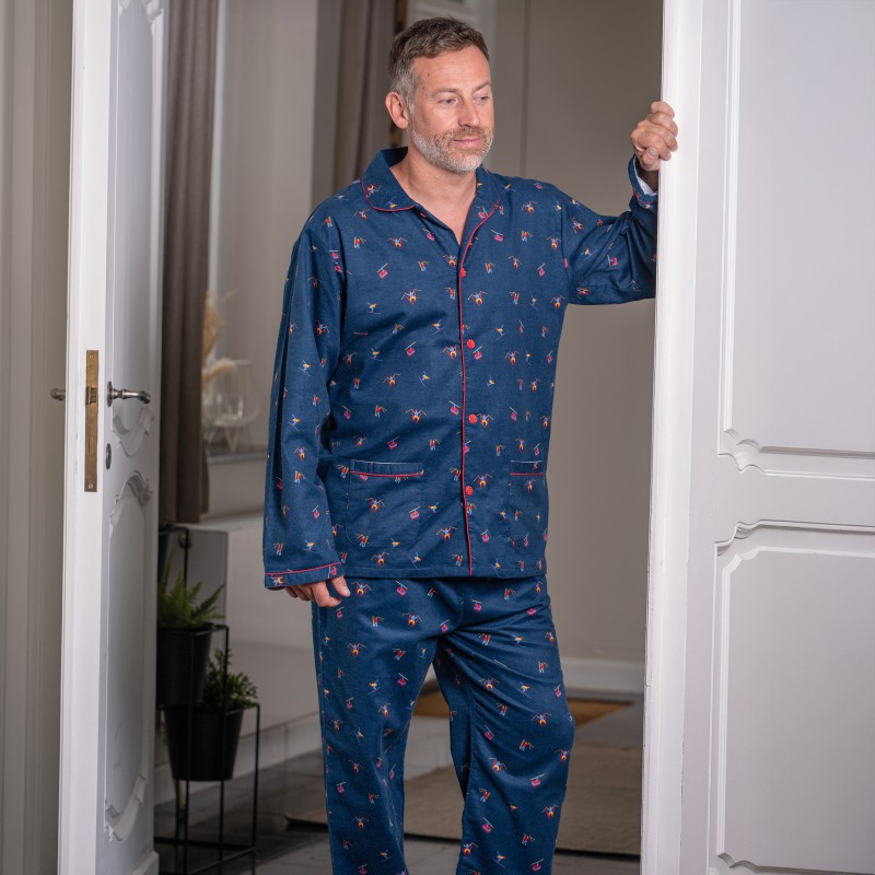 Flanellen pyjama voor Mannen SKIËRS