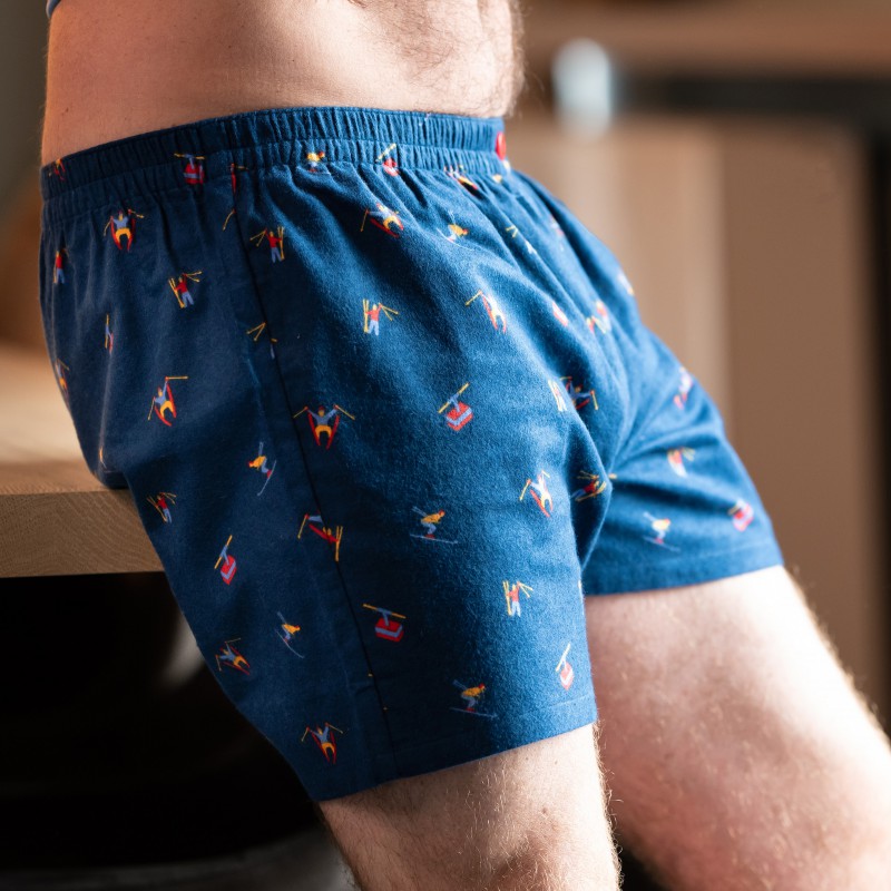Flanellen BOXERSHORT voor heren Skiërs