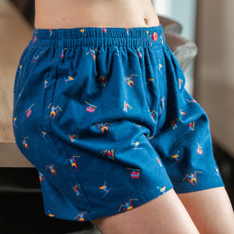 Flanellen BOXERSHORT voor vrouwen Skiërs