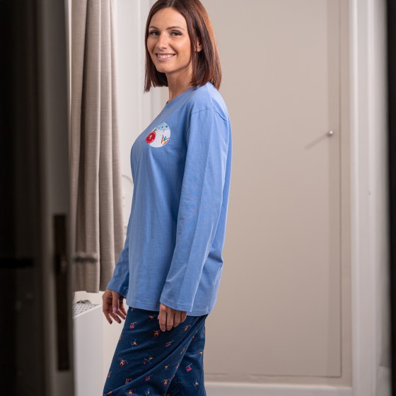 Pyjama jersey/flanelle femme SKIEURS 2