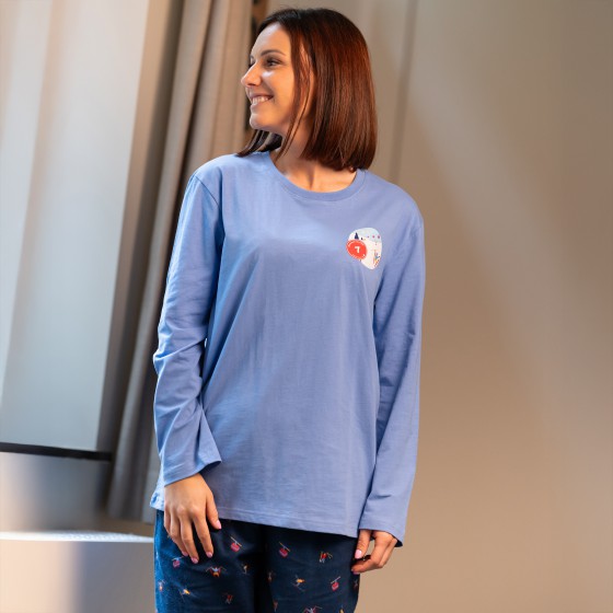Pyjama jersey/flanelle femme SKIEURS 2