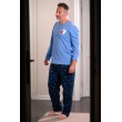 Jersey/flanellen pyjama voor mannen SKIERS 2