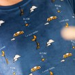 Pyjama hiver polaire bleu homme LA NUIT TOMBE