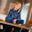 Winterpyjama in fleece voor kinderen LA NUIT TOMBE