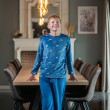 Winterpyjama in fleece voor kinderen LA NUIT TOMBE