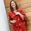 Flanellen pyjama voor dames COUP de BAMBOU