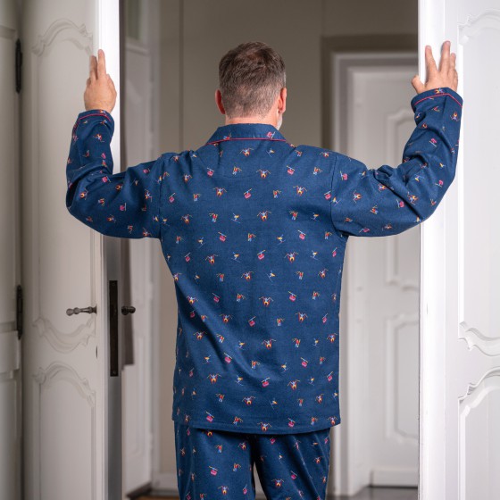 Flanellen pyjama voor Mannen SKIËRS