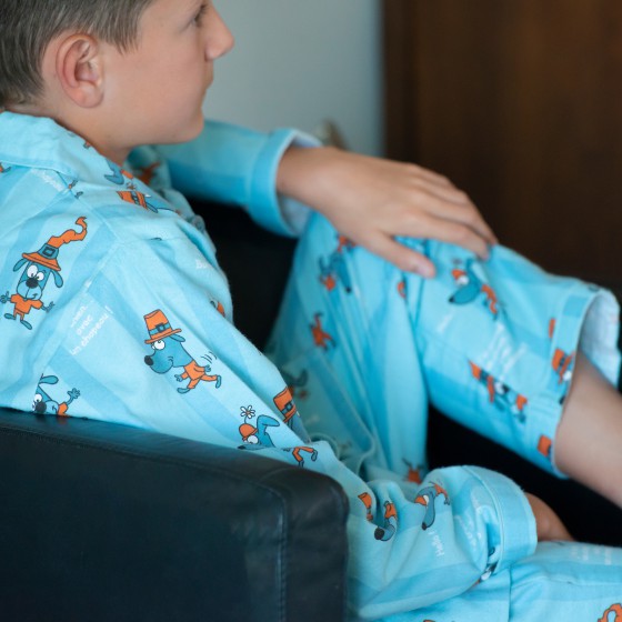 Winter pyjama voor kinderen CHIEN/CHAPEAU (hond/hoed) Winter pyjama voor kinderen CHIEN/CHAPEAU (hond/hoed)