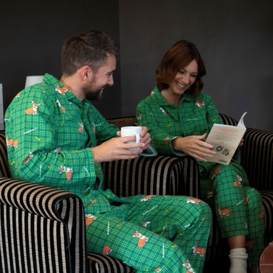 PYJAMA voor mannen CORGI groen