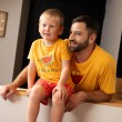 Korte gele zomerpyjama voor heren PEPIN Korte gele zomerpyjama voor heren PEPIN
