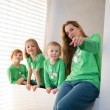 PYJAMA enfant court vert MOUTON